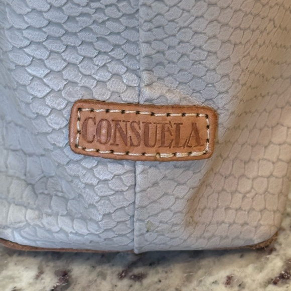 Consuela Cream Tote Bag with accessories.  Gently used. See pics for flaws. - Picture 2 of 16